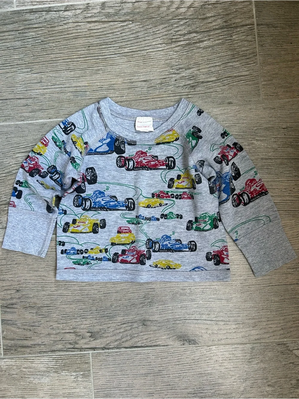 Hanna Andersson Race Car pattern pullover and pants set